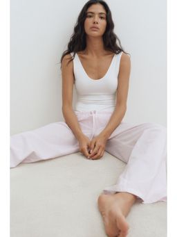 H&M - Women Pink Cotton Pyjama Bottoms