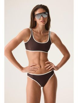 H&M - Women Brown Sports Bikini Top