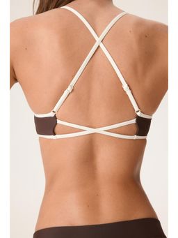 H&M - Women Brown Padded Sports Bikini Top
