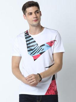 Huetrap - Mens White Short Sleeve T-Shirt