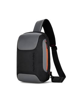 Nasher Miles - Astoria Crossbody Sling Bag 12L Pu And Polyester One Shoulder Chest Bag (Black)