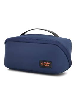 Nasher Miles - Dock Toiletry Kit 180Degree Opening Bag Travel Accessory For Men And Women (Blue)