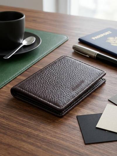 Genuine Leather Rafid Blocking Slim Card Holder For Men And Women (S)
