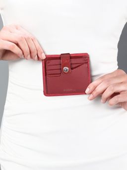 Sassora - Secure And Stylish Rafid Card Holder For Women Red (S)
