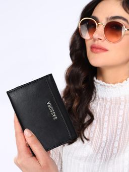 Sassora - Genuine Leather Rafid Blocking Trifold Wallet For Women (M)