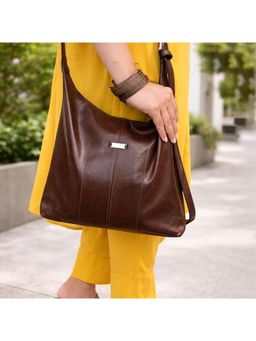 Strutt - Saddle Drift Genuine Leather Brown Tote Bag (M)