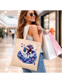 THE PURANI JEANS - Spacious Open Jhola Tote Bag Off White