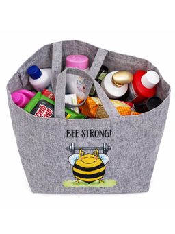 THE PURANI JEANS - Spacious Open Jhola Tote Bag Grey