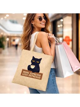 THE PURANI JEANS - Spacious Open Jhola Tote Bag Beige