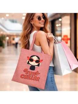 THE PURANI JEANS - Spacious Open Jhola Tote Bag Pink