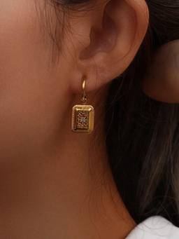 Inaya Accessories - 18KT Gold Plated North Star Drops, Tara