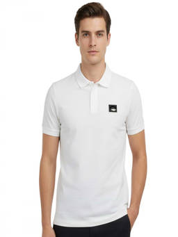 Cavalli Class - White Logo Print Polo T-Shirt