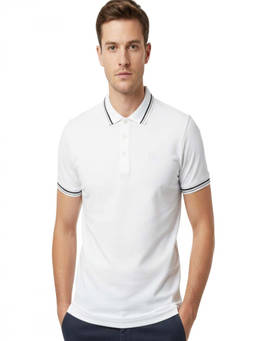 Cavalli Class - White Contrasting Logo Detail Polo T-Shirt (XL)