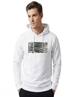 Cavalli Class - White Logo Print Hoodie