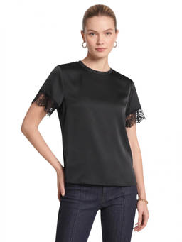 Michael Kors - Black Crew Neck Solid Top
