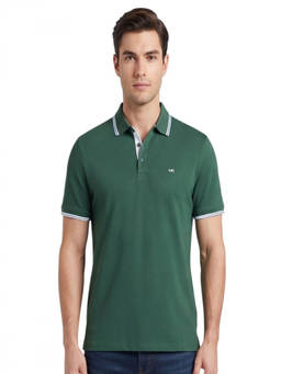 Michael Kors - Green Shirt Collar Polo T-Shirt