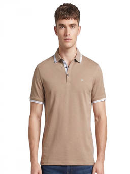 Michael Kors - Taupe Shirt Collar Polo T-Shirt