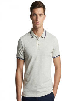 Cavalli Class - Grey Embroidered Logo Polo T-Shirt