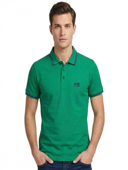 Cavalli Class - Green Embroidered Logo Polo T-Shirt