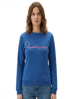 Cavalli Class - Light Blue Embroidered Logo Sweatshirt (XS)