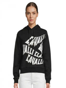 Cavalli Class - Black Logo Print Hoodie (2XL)