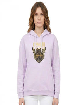 Cavalli Class - Light Purple Logo Print Hoodie