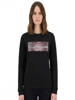 Cavalli Class - Black Logo Print Sweatshirt (XS)