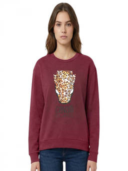 Cavalli Class - Maroon Print Logo Sweatshirt