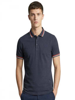 Cavalli Class - Navy Blue Embroidered Logo Polo T-Shirt