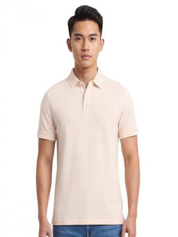 Michael Kors - Beige Shirt Collar Polo T-Shirt