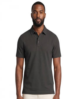 Michael Kors - Black Shirt Collar Polo T-Shirt