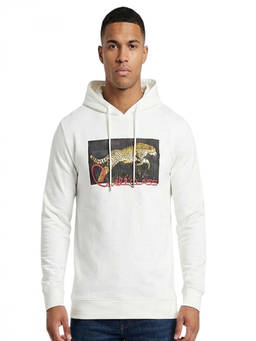 Cavalli Class - White Logo Print Hoodie