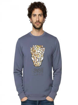 Cavalli Class - Blue Crewneck Logo Sweatshirt (M)