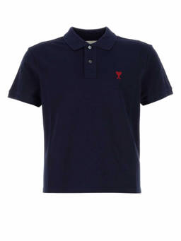 AMI Paris - Blue Ami De Coeur Polo T-Shirt