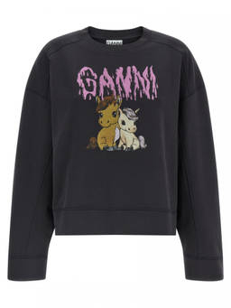 Ganni - Black Isoli Sweatshirt
