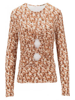 Isabel Marant - Multicolour Round Neck Floral Pink Top