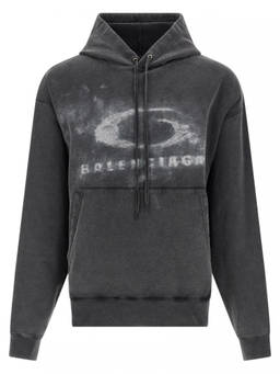 Balenciaga - Black Washed Crayon Loop Hoodie