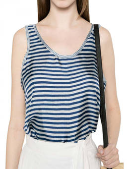 Pierre-Louis Mascia - Sky Blue Stripes Tank Top (M)