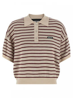 Rotate Birger Christensen - Multicolour Slinky Knit Polo T-Shirt (XS)