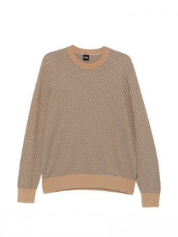Boss - Beige Crew Neck Sweatshirt