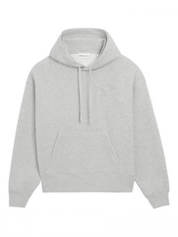 AMI Paris - Light Grey Logo Hoodie (XL)