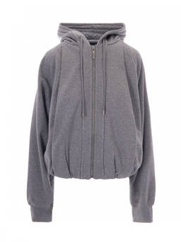 Sportmax - Grey Loose-Fit Hoodie