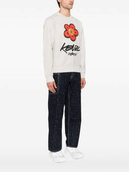 Kenzo - Grey Crewneck Printed Sweatshirt (M)