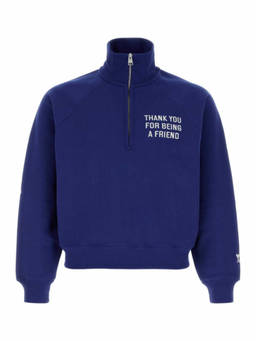AMI Paris - Blue Half Zip Sweatshirt (S)