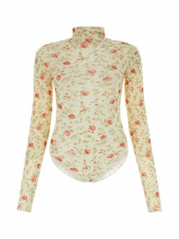 PRADA - Printed Nylon Bodysuit (S)