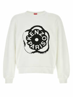 Kenzo - White Crewneck Printed Sweatshirt