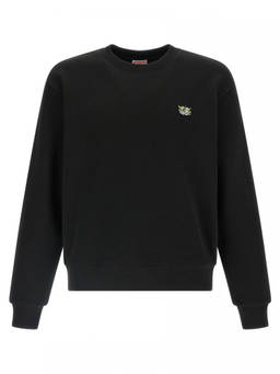 Kenzo - Black Crewneck Embroidered Logo Sweatshirt