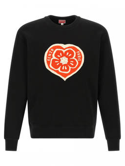 Kenzo - Black Crewneck Logo Print Sweatshirt