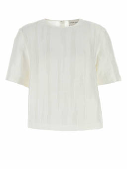 Loulou Studio - White Toba Silk And Cotton Blouse (L)