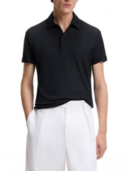 Boss - Dark Blue Solid Shirt Collar Polo T-Shirt